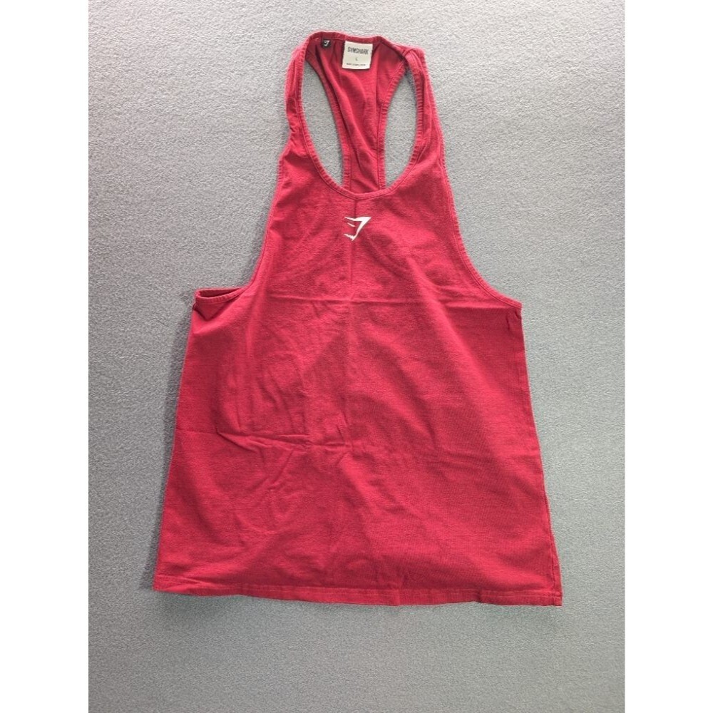 Gymshark Racerback Tank Top Red Athletic Workout Gym Fitness Shirt Size Large